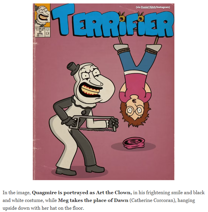 Family Guy Takes A Dark Turn In Terrifier Crossover Art With Quagmire & Meg